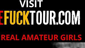 huge boobs latina redhead gagging on her best friend's huge cock