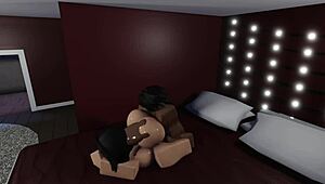 roblox fangirl lives out her fantasy with big tits big ass and big black cock