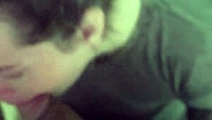 before going to work she deepthroats my entire cock