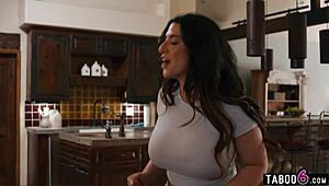 Huge Tits Arab Teacher On Indefinite Leave Gets Visited By Student's Stepdad.