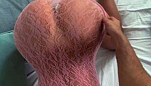 Fitness Model In Tight Dress Begs Neighbor For Cock Outdoors