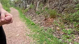 chubbykaot in the woods and playing