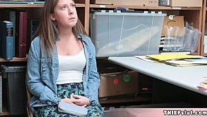 Petite brooke gets roughly punished fucked by cop after caught shoplifting in california!