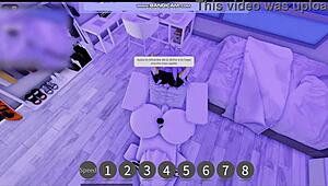 She asked to fill her with cum in Roblox!