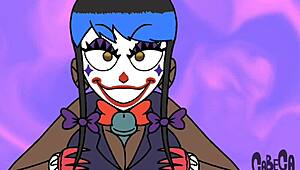 clown themed fun with goth cartoon characters