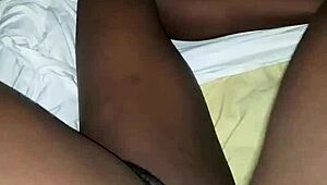 My monster cock drillin' that tight ebony pussy so deep