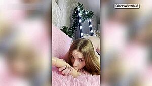 Ginger Baby Rides Dildo Hot and Wild