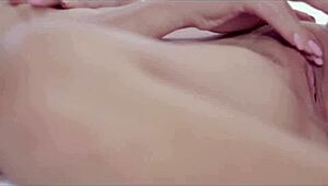 blondes anna lovato and michelle thorne in lesbian lingerie sex toy tryst