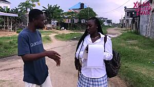 Ghana Street Boy Forces Schoolgirl To Skip Class For Intense Black Cock Action In 4K