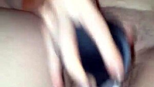 Does the horny wife give the dildo a sloppy second? the couple wonders