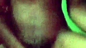 horny teen 18+ destroys pussy in dark