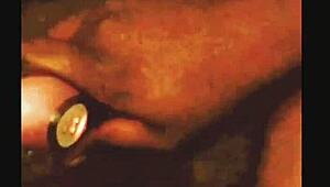 Watch as she squirts gushily with her favorite toy