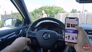 Sofia Lee, busty Czech teen, gets POV blowjob and doggystyle