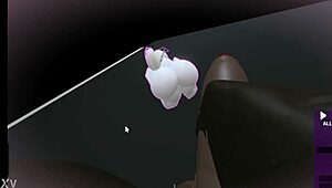 Masturbating huge dick in front of cheating slut