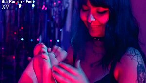 Small feet tickling submission domination