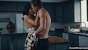 Lexi Foxy and Ryan McLane enjoy hardcore fucking with deepthroat, rough action, and monster cocks leading to orgasms