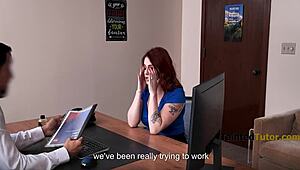 Desperate Stepmom Pleads With Principal Using Her Massive Tits Taintedtutor