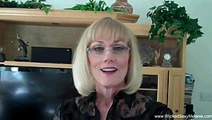 cuckold granny is addicted to cum