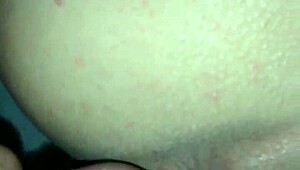 Gozando no cuzinho while bent over in doggystyle