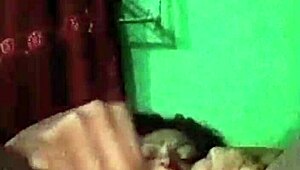 horny teen 18+ destroys pussy in dark