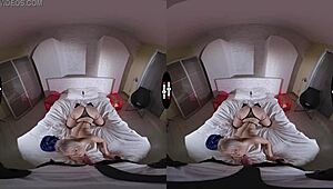 Dark room VR: 'Suck my tits, assistant?'