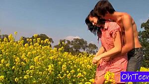 branislava & filip outdoor fun in public