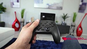 Step Sis Intensely Gazes at My Cock to Rev My Car