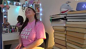 Russian actress shoots solo backstage video 😏