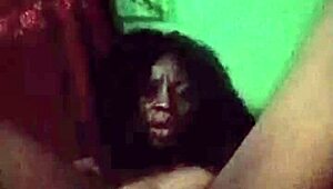 horny teen 18+ destroys pussy in dark