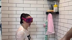 Did you see that huge cock flash in the bathroom?