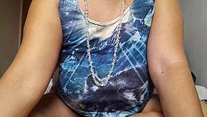 this camgirl series shows mature milf solo play with huge tits