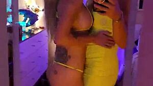 V Sexy Sluts After a Night Out Getting Makeovers by a Professional from Pacorabanne Cynde Watson Who Was on Go