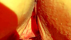 Mature Shows Off Huge Meaty Pussy Gape