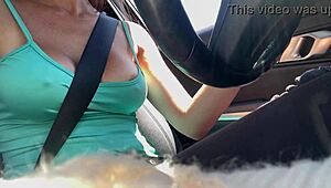 italian big tits milf artemisia love hot tits outdoor close up session horny af car driving