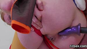 Peculiar sweetie feels extreme emotions in butt hole asylum therapy