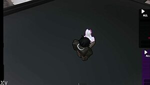 Masturbating huge dick in front of cheating slut