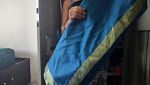 Desi maid got fucked by master in cupboard with creampie