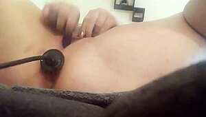 Inflatable Plug and Toys Drive BBW to Squirting Orgasm!