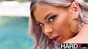 Hayley Davies smashed in garage scene