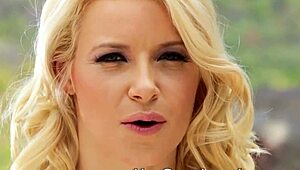 Blonde Toys Newbie's Ass With Toys And Fingers Outdoors!