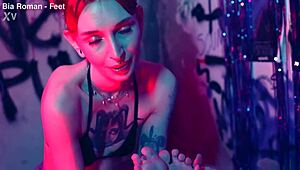 Small feet tickling submission domination