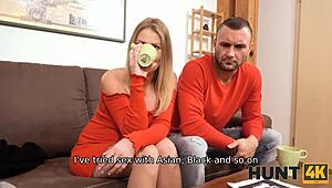 Hunt4k Pregnant Girl In Red Is Tempted With Money Into Pussy-Drilling