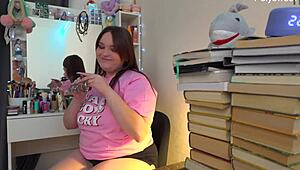 Russian actress shoots solo backstage video 😏