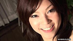 japanese brunette naughty kurumi katase playing with hard cock uncensored