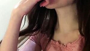 russian girl fucks ass with dildo