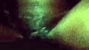 horny teen 18+ destroys pussy in dark