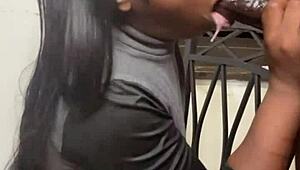 she sucked my big black cock sloppy and made me cum fast