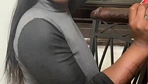 she sucked my big black cock sloppy and made me cum fast