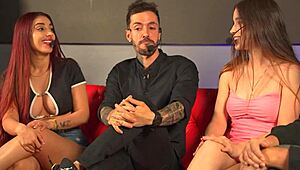 Big tits mexican woman fulfills fantasy of one of her fans in public show