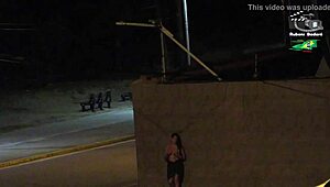 I caught this couple naked on the beach with my security camera